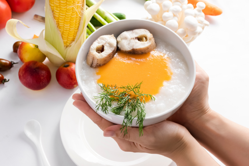Cháo Dinh Dưỡng Cá Lóc Thì Là
