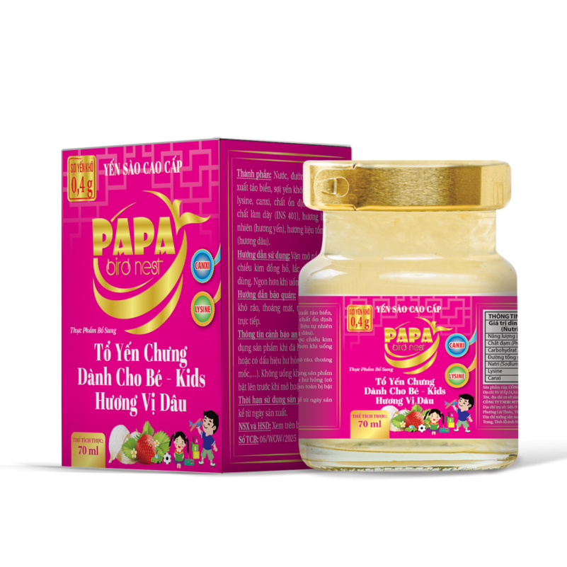 Yến Chưng Dành Cho Bé Vị Dâu