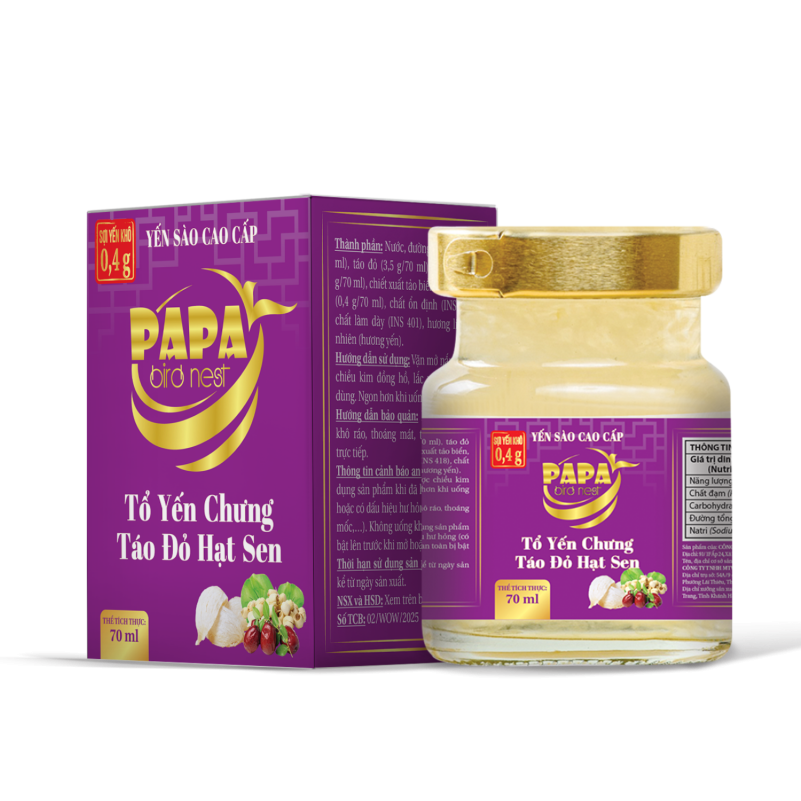 Yến Chưng Táo Đỏ Hạt Sen