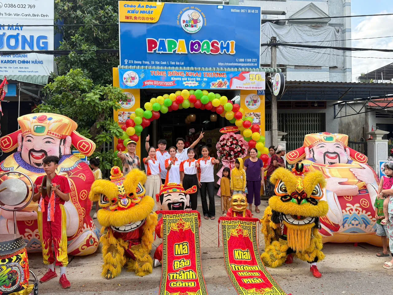 Khai trương cháo dinh dưỡng Papa Dashi Vân Canh Bình Định
