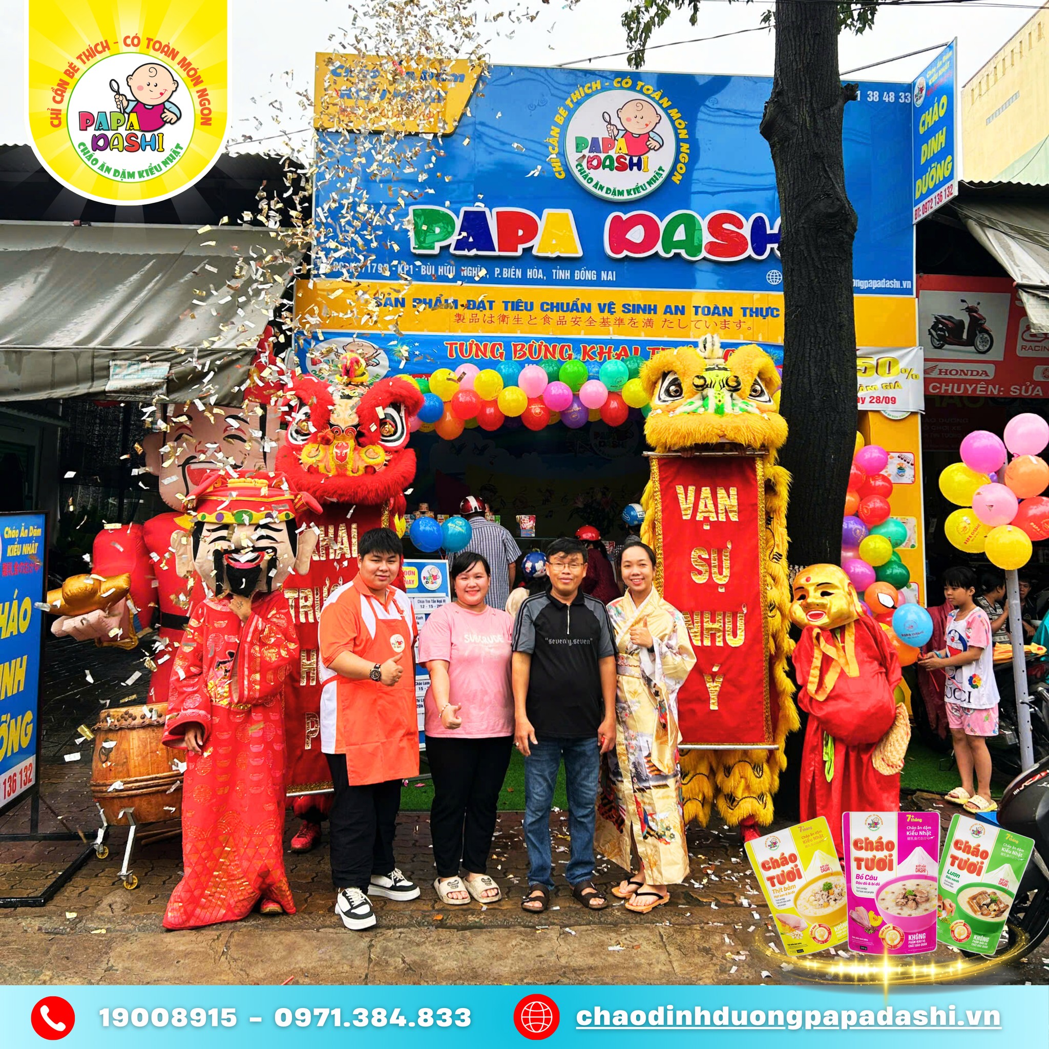 Khai Trương Cửa Hàng Cháo Dinh Dưỡng Tại Biên Hòa, Đồng Nai - Ngày 27/09/2025 2 Cháo dinh dưỡng Papa Dashi khai trương tại Bùi Hữu Nghĩa, Biên Hòa, Đồng Nai.