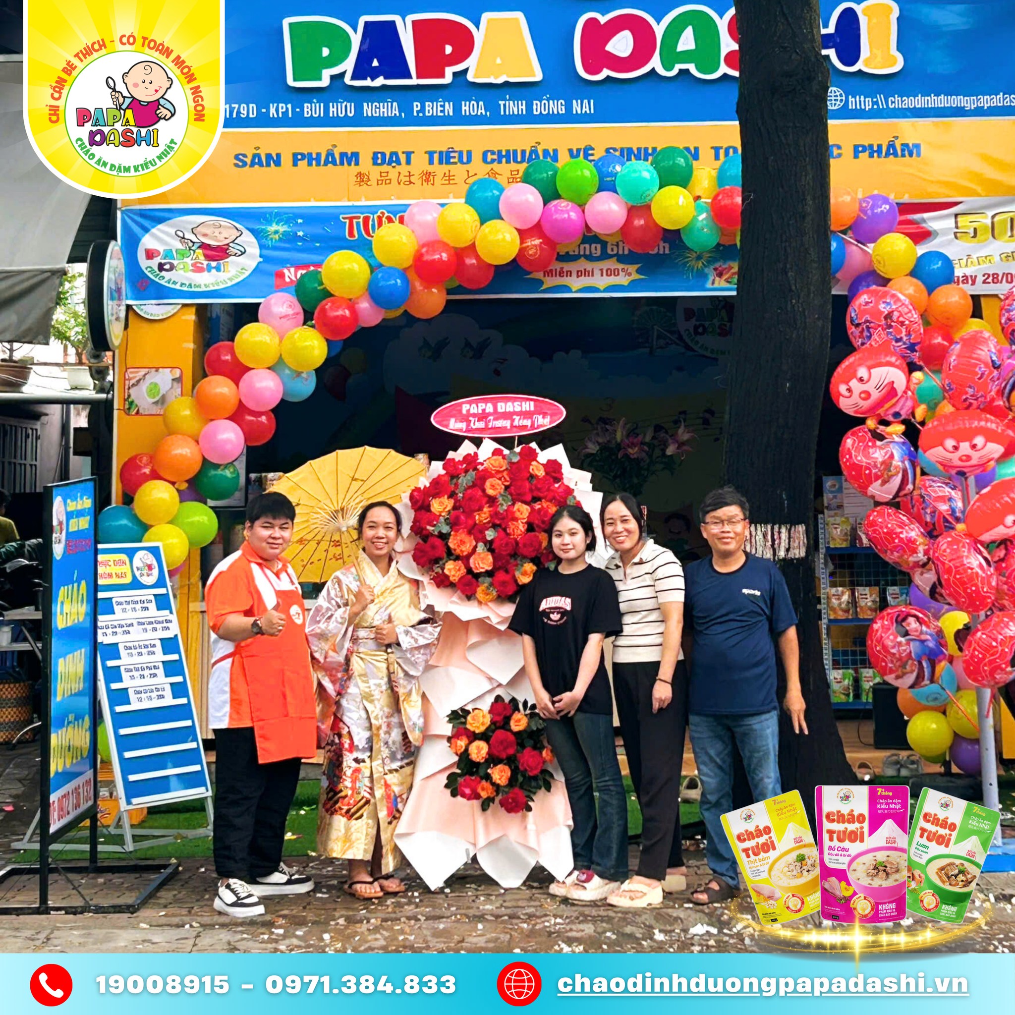 Khai Trương Cửa Hàng Cháo Dinh Dưỡng Tại Biên Hòa, Đồng Nai - Ngày 27/09/2025 3 Khai trương cửa hàng cháo ăn dặm Papa Dashi Biên Hòa – đội ngũ thân thiện, phục vụ tận tâm