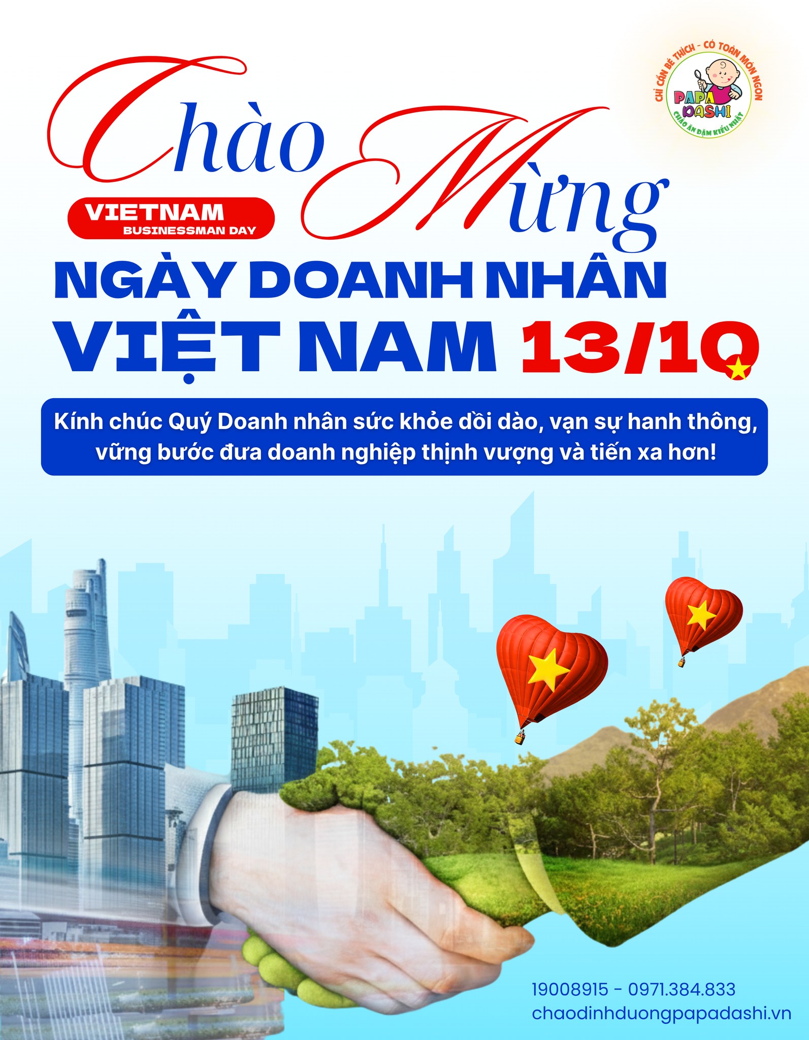 TÔN VINH TINH THẦN TIÊN PHONG: PAPA DASHI CHÚC MỪNG NGÀY DOANH NHÂN VIỆT NAM 13/10 2 Papa Dashi Chúc mừng Ngày Doanh nhân Việt Nam 13/10/2025