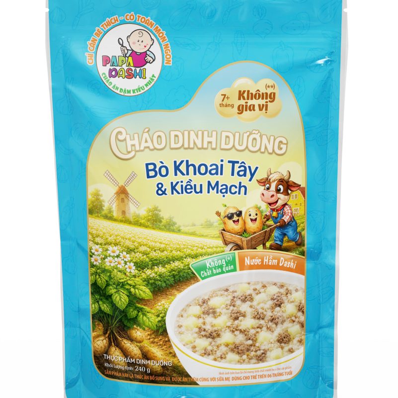 Cháo Tươi Thịt Bò Khoai Tây & Kiều Mạch (Sắp Ra Mắt)