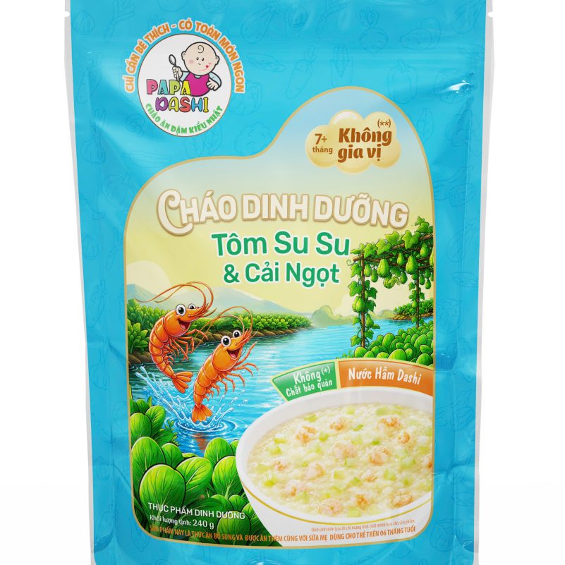 Cháo Tươi Tôm Su Su & Cải Ngọt (Sắp Ra Mắt)