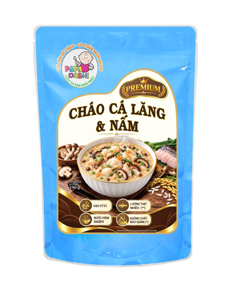 Cháo Tươi Cá Lăng & Nấm Premium - Sắp Ra Mắt